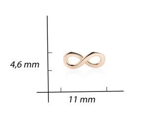 Zlatne minđuše - Infinity - Slika 4