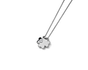Desirè zlatna ogrlica detelina sa dijamantom - Slika 2
