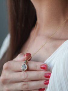 GIOIELLIAMO - 0,22CT DIJAMANTSKA OGRLICA,18K - Slika 3