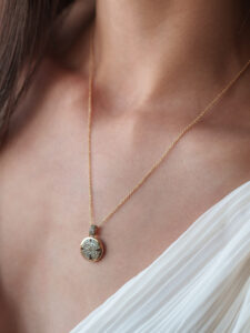 GIOIELLIAMO - 0,22CT DIJAMANTSKA OGRLICA,18K - Slika 2