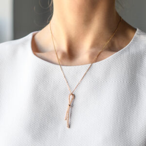 GIOIELLIAMO 0,90CT DIJAMANTSKA OGRLICA,18K - Slika 2