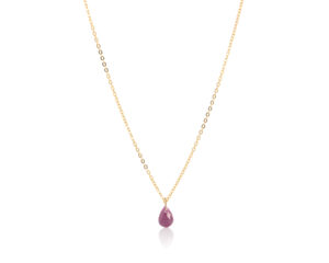 Ogrlica sa rubinom, birthstone za jul - Slika 2