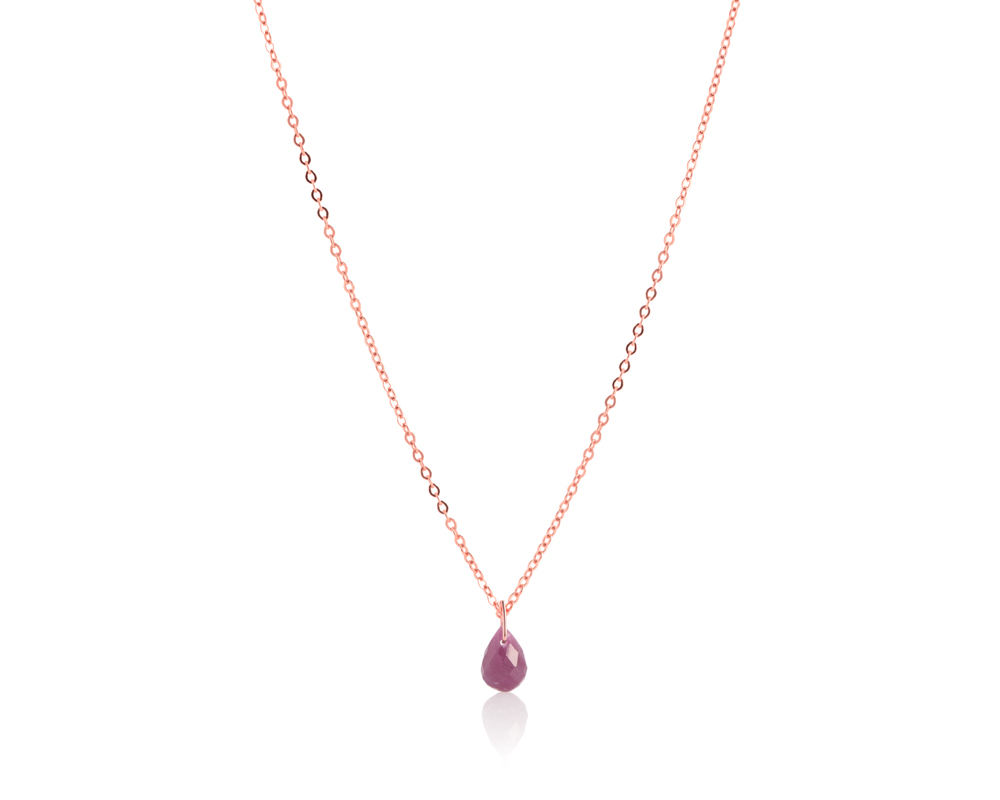 Ogrlica sa rubinom, birthstone za jul