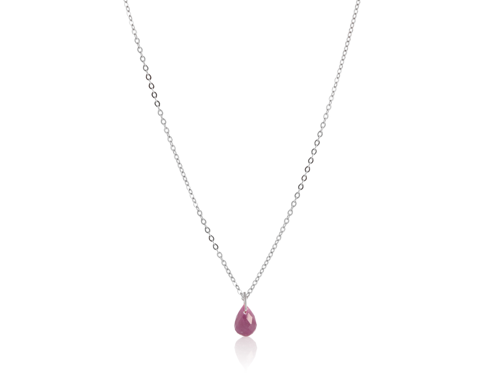 Ogrlica sa rubinom, birthstone za jul - Slika 3