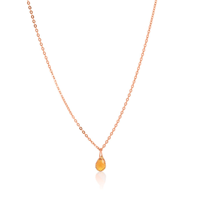 Ogrlica sa citrinom, birthstone za novembar