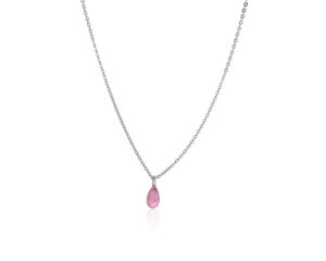 Ogrlica sa pink turmalinom, birthstone za oktobar - Slika 2