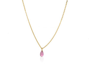 Ogrlica sa pink turmalinom, birthstone za oktobar - Slika 3