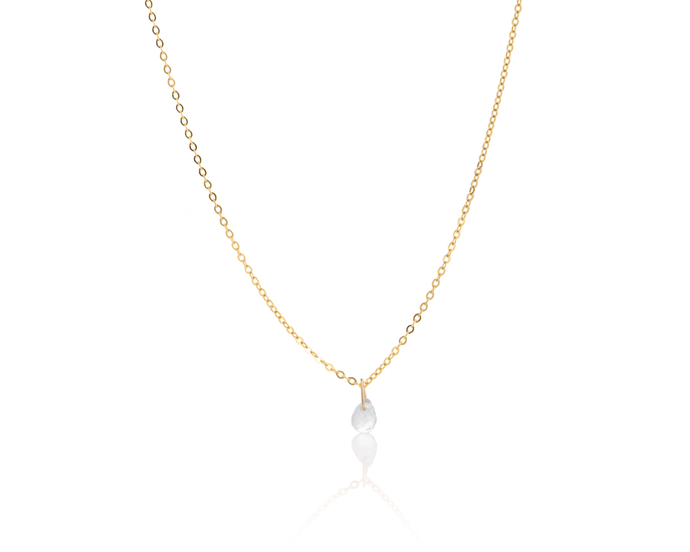 Ogrlica sa belim topazom, birthstone za april - Slika 2