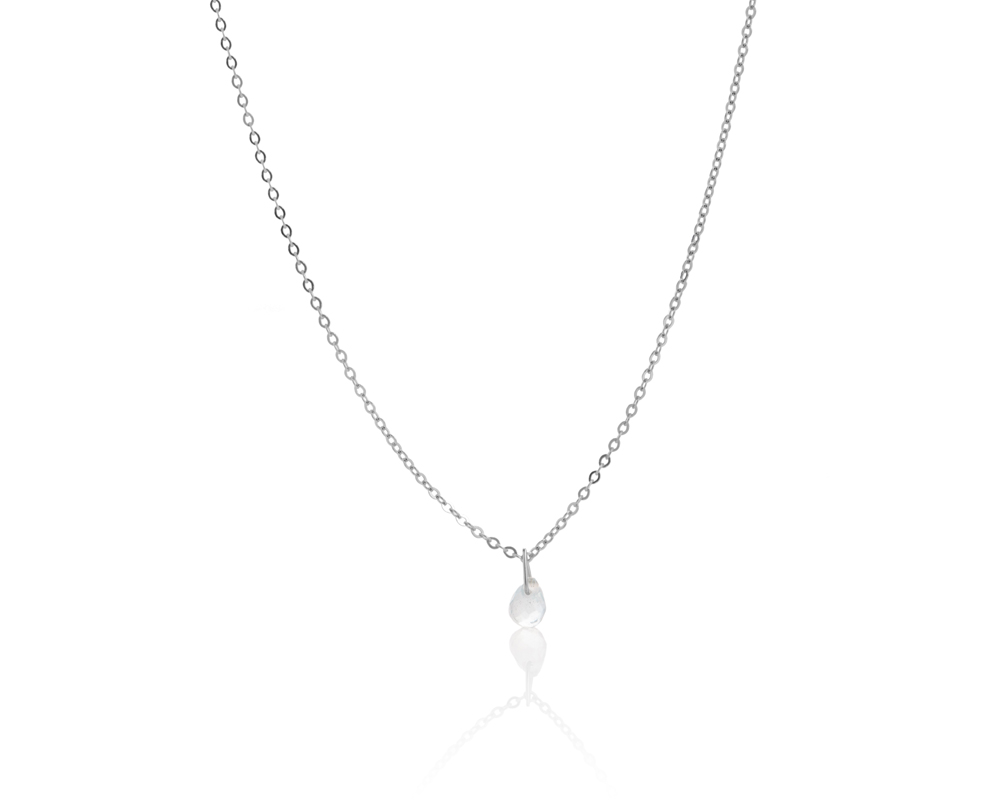 Ogrlica sa belim topazom, birthstone za april - Slika 3