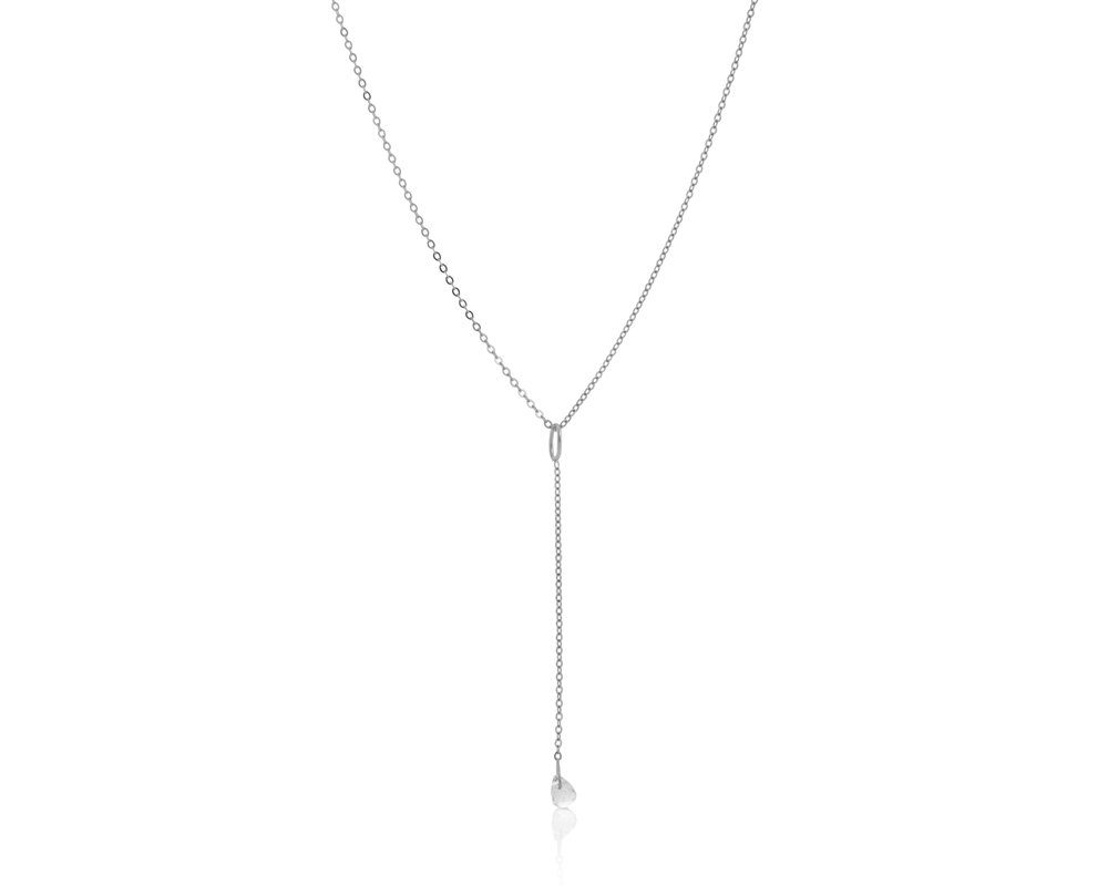Viseća ogrlica sa mesečevim kamenom, birthstone za jun - Slika 3