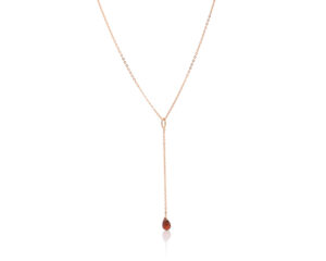 Viseća ogrlica sa granatom, birthstone za januar - Slika 4