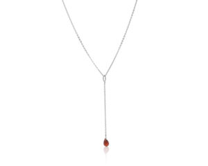 Viseća ogrlica sa granatom, birthstone za januar - Slika 2