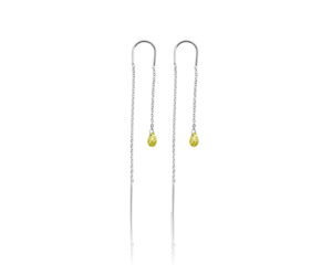Viseće minđuše sa peridotom, birthstone za avgust - Slika 3