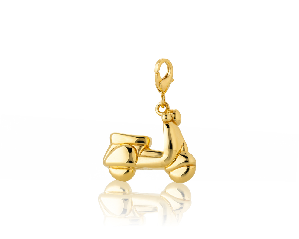 Aqua Charms – Zlatni privezak "Vespa" - Slika 2