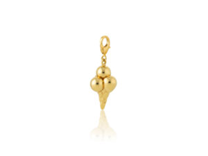 Aqua Charms – Zlatni privezak "Sladoled" - Slika 3