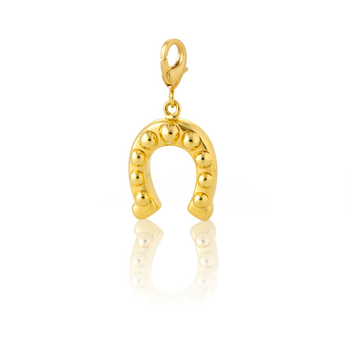 Aqua Charms – Zlatni privezak "Potkovica"