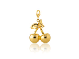Aqua Charms – Zlatni privezak "Trešnjice" - Slika 3