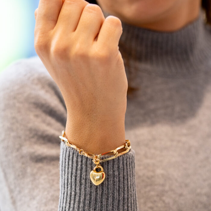 Aqua Charms – Zlatni privezak "Srce"