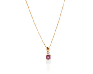 Ruby Drop dijamantska ogrlica - Slika 2