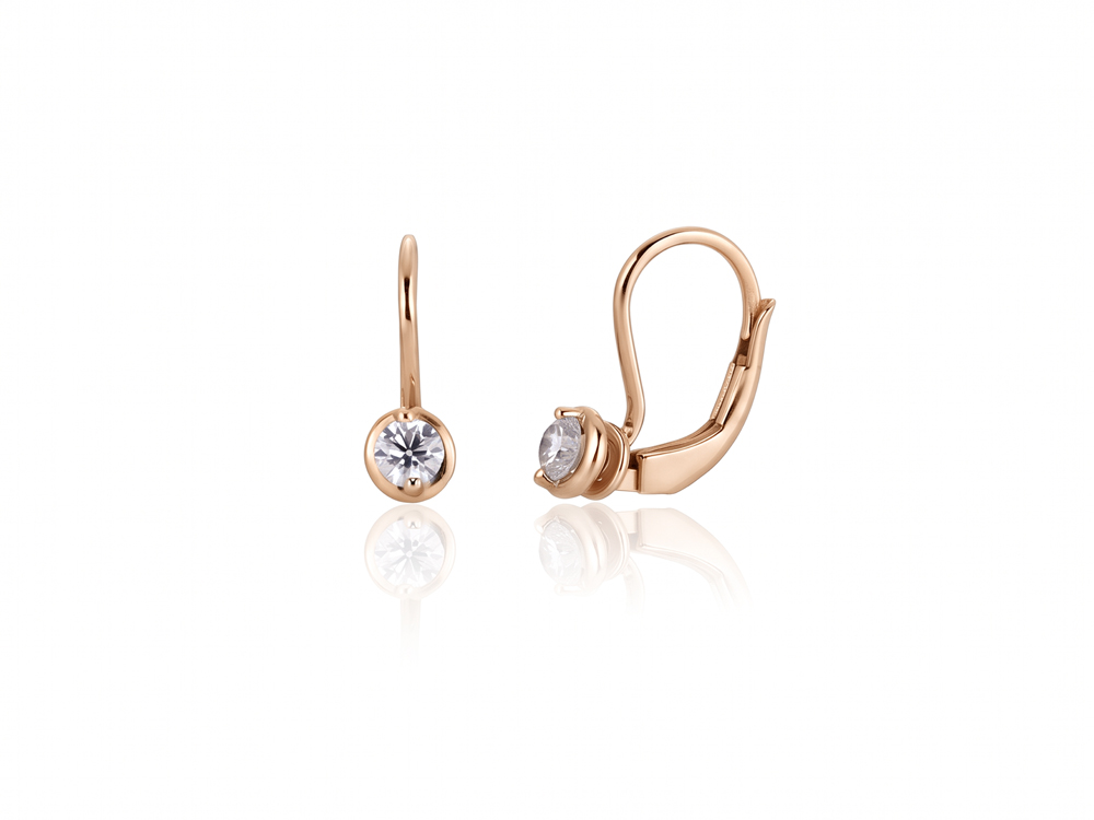 Desirè Bezel Drop dijamantske minđuše 0,30 ct - Slika 2