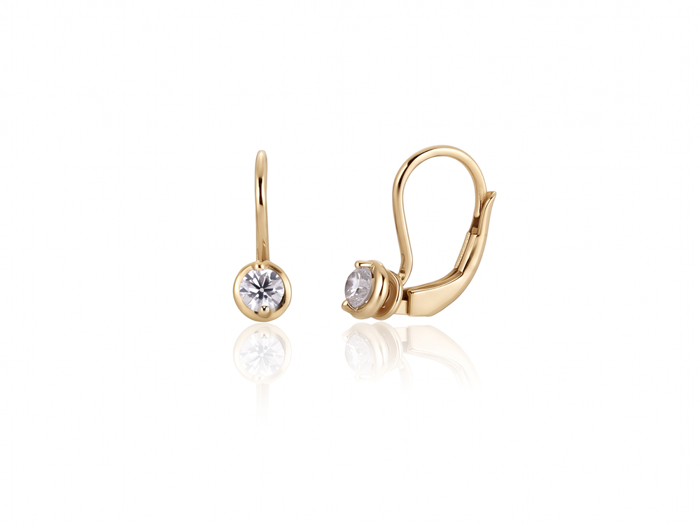 Desirè Bezel Drop dijamantske minđuše 0,30 ct - Slika 3