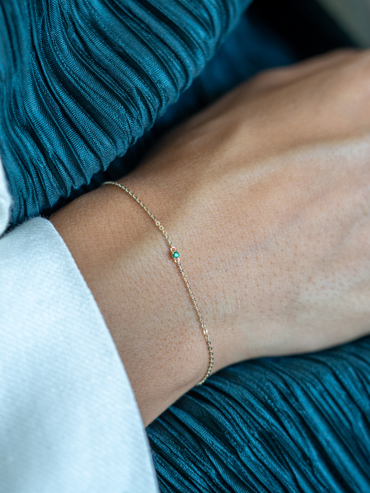 9AM narukvica sa smaragdom